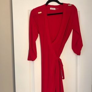 Calvin Klein wrap dress